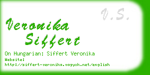 veronika siffert business card